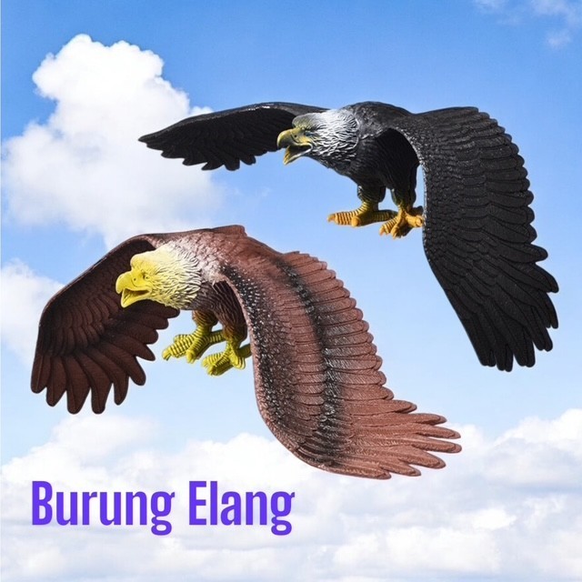 Figure Hewan Burung Elang Terbang Animal Model Eagle Toys Koleksi Pajangan Miniatur Mainan Binatang 