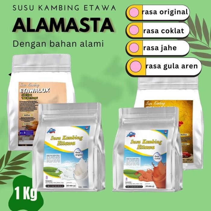 

susu kambing etawa alamasta grade A 1000gr /1 kg original dan all varian - RASA GULA AREN