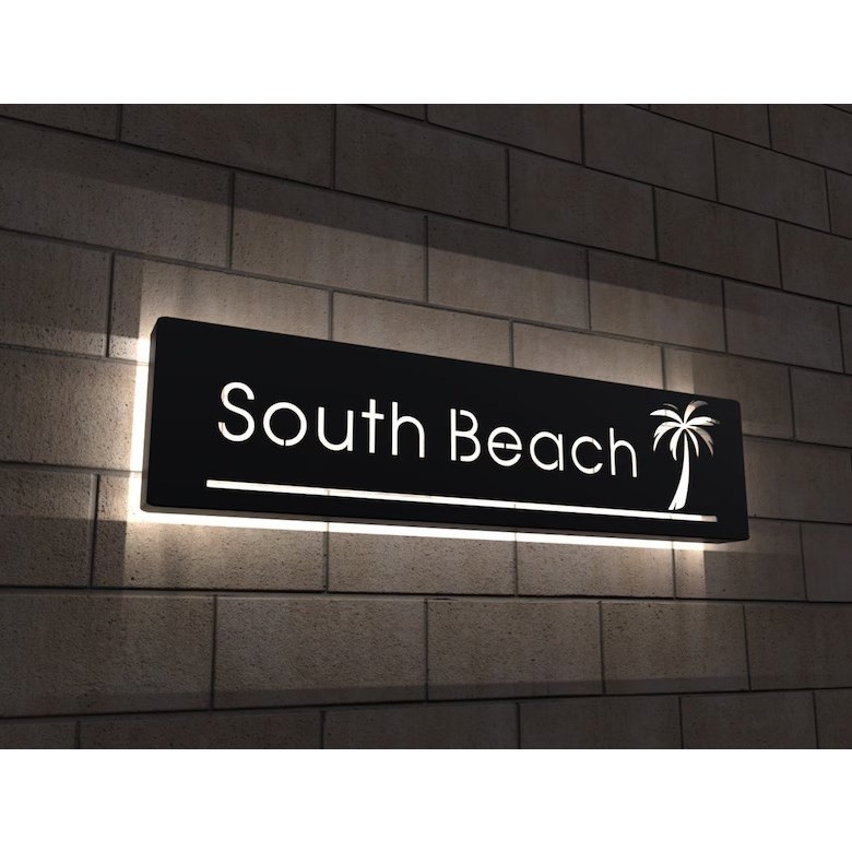 

Sign Board Nomor Rumah LED Neon Box Backlight MInimalis Custom