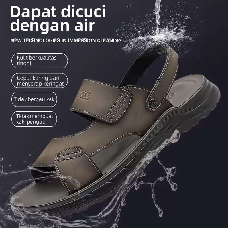Sandal Gunung Pria Sandal Kulit Pria Sandal Cowok Sandal Karet Pria Original 100%