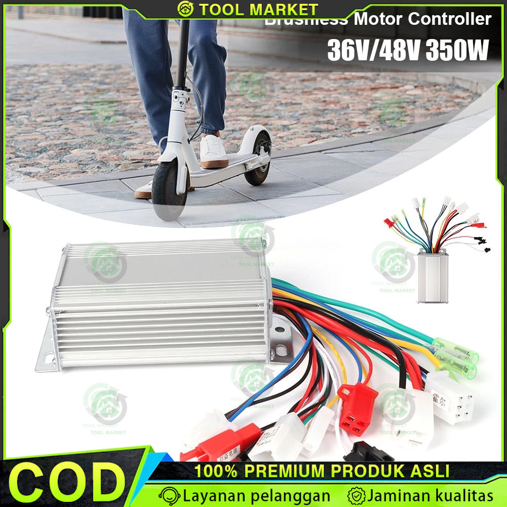 Kontroler Sepeda Listrik Motor Elektrik Kontrol BLDC 36V 48V 64V 350W 500W 1000W Watt Universal Brus