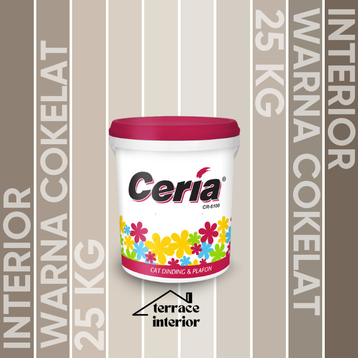 Cat Tembok Interior Propan Ceria  Warna Coklat 20 Kg