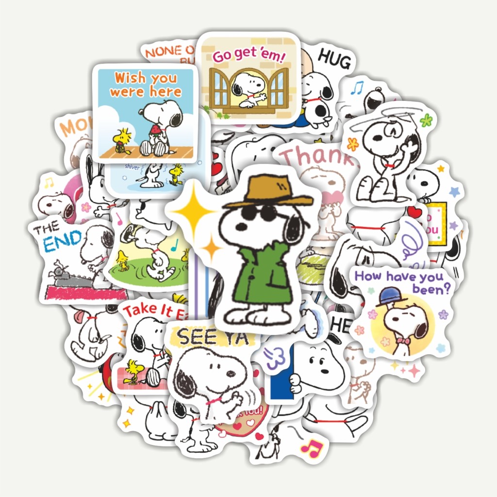 

Sticker Pack Stiker Kartun Snoopy V24 | Sticker TUMBLR | Stiker LAPTOP KOPER HELM