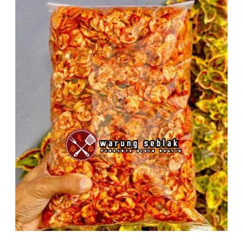 

seblak kerupuk bintang/sebring kerupuk bintang/kerupuk seblak bintang pedas daun jeruk bumbu melimpah