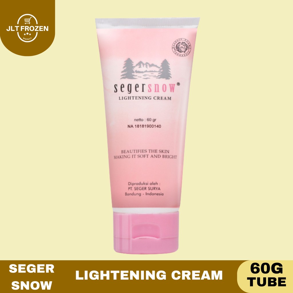 Seger Snow Lightening Cream Tube 60g / Haslin Seger Snow Pink Kemasan Tube