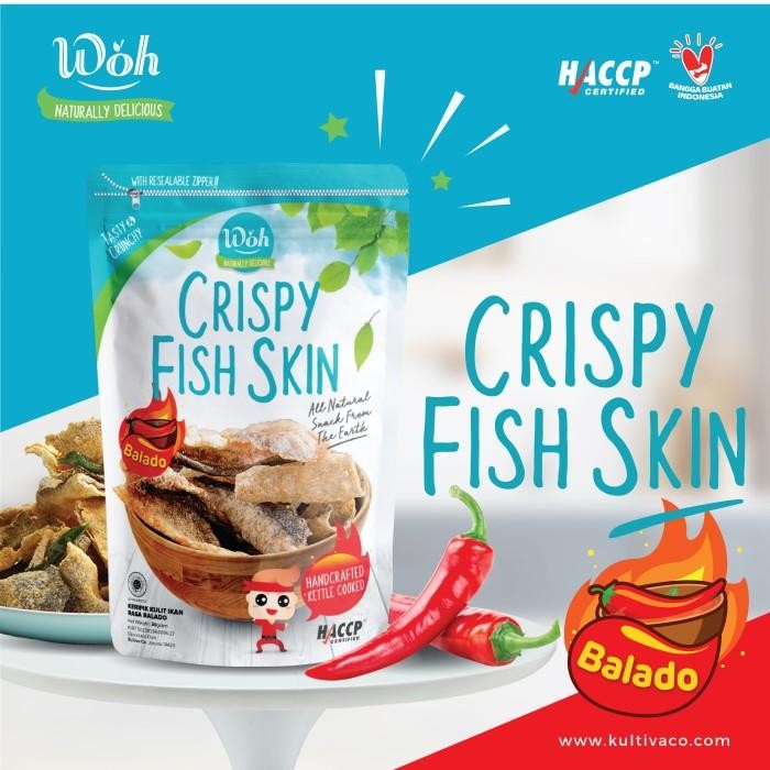 

Bundle 5pcs - Woh fish skin Balado 30 gr