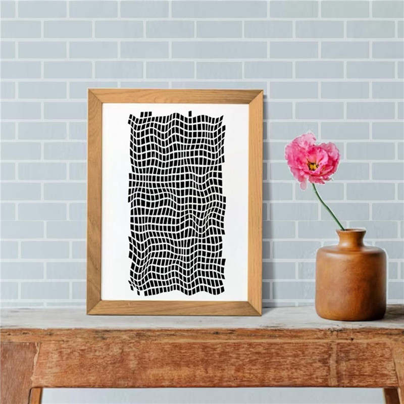 

FLYY-36 Pieces Stencils For Crafts, Brick Dot Layering Stencils Mixed Media Art Texture Stencils For Painting On Card Making