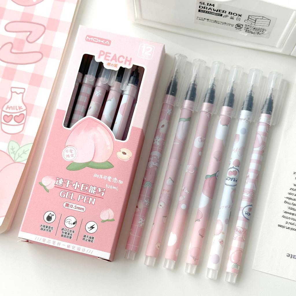 

-JOJU- 1 LSET ISI 6PCS PULPEN GEL TIP RUNCING MOTIF KARTUN LUCU / PULPEN GEL KARAKTER KARTUN LUCU DENGAN UJUNG MATA PULPEN TAJAM 0,5MM