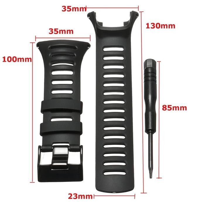 [Akssesoris Watch] Strap Tali Jam Tangan Suunto Ambit 1 2 3 Original Oem Hitam - SUUNTO AMBIT