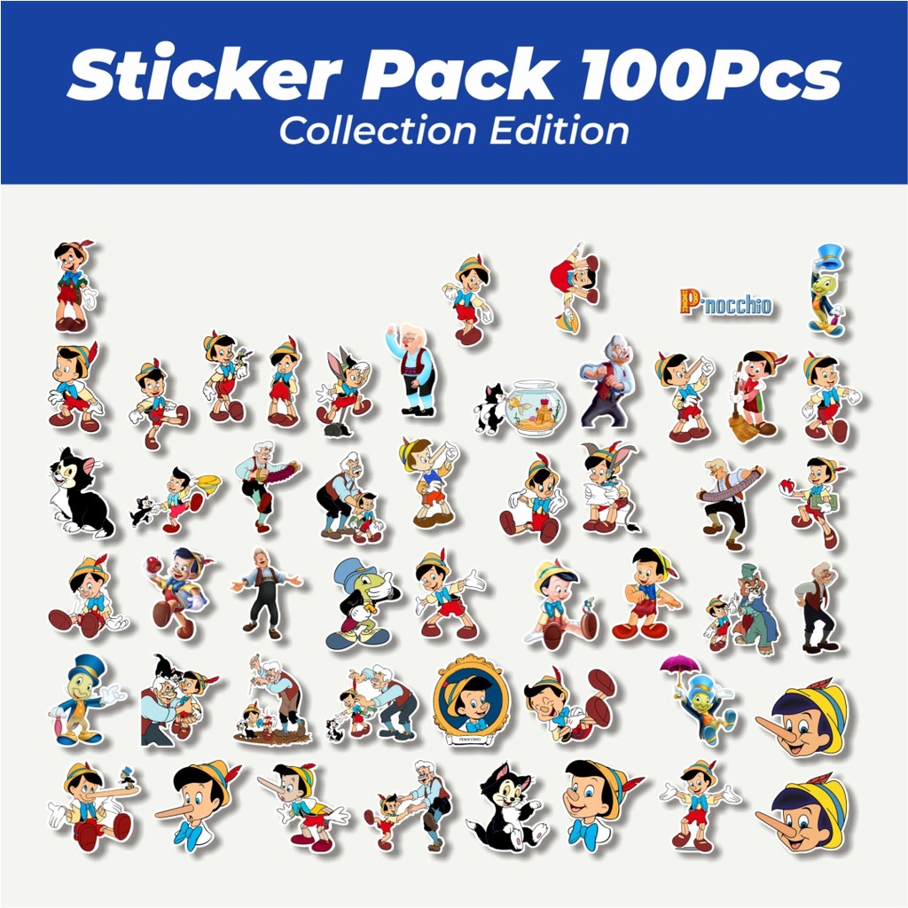 

Hot Stiker Kartun Pinocchio Lucu Anti Air Stikers Berperekat Waterproof Sticker Decal Buat Motor Helm Buku Journal Koper Casing HP Laptop Botol Minum