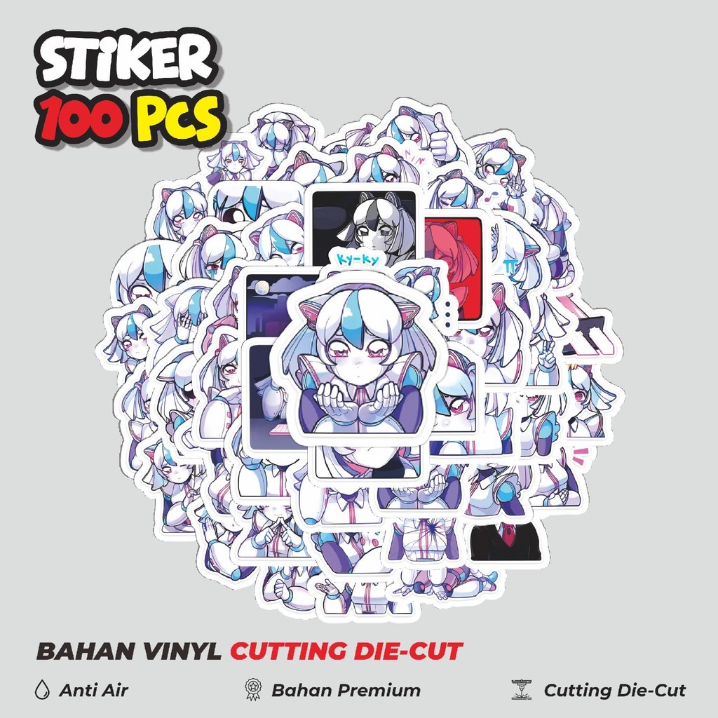 

Stiker Cutting Pack Funny Character Krita The Robochi Isi 100Pcs Series Aesthetic Lucu Keren Untuk Koper Bahan Vynil