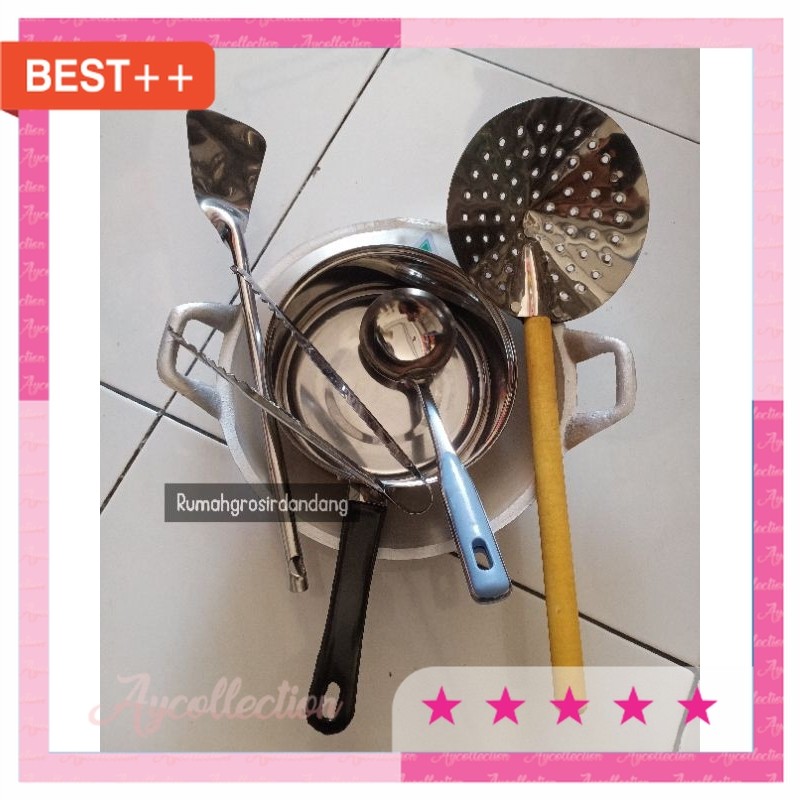 Perabot rumah tangga unik antik murah / PAKET ALAT DAPUR WAJAN ALUMINIUM