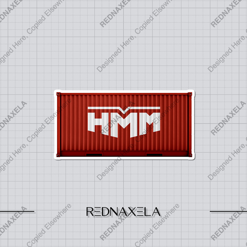 

Stiker Vinyl Hyundai Merchant Marine Shipping Container Stiker Koper Outdoor Travel Sticker