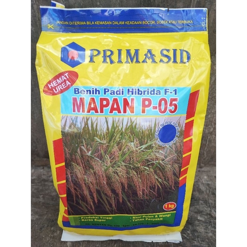 TURUN HARGA  kemasan SNI Benih Padi Hibrida MAPAN P-05 F1 1kg ORI/expaid 07 2026(DB 80%)