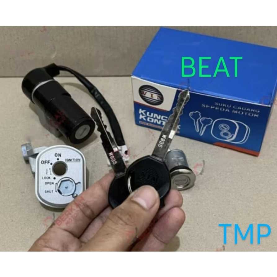 Kunci Kontak Assy Beat / Kunci Kontak + Kunci Jok, Mutu Premium, Merk WIN