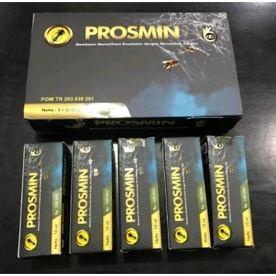 Prosmin Original 1 paket isi 5 Botol Propolis Mineral Plus Original