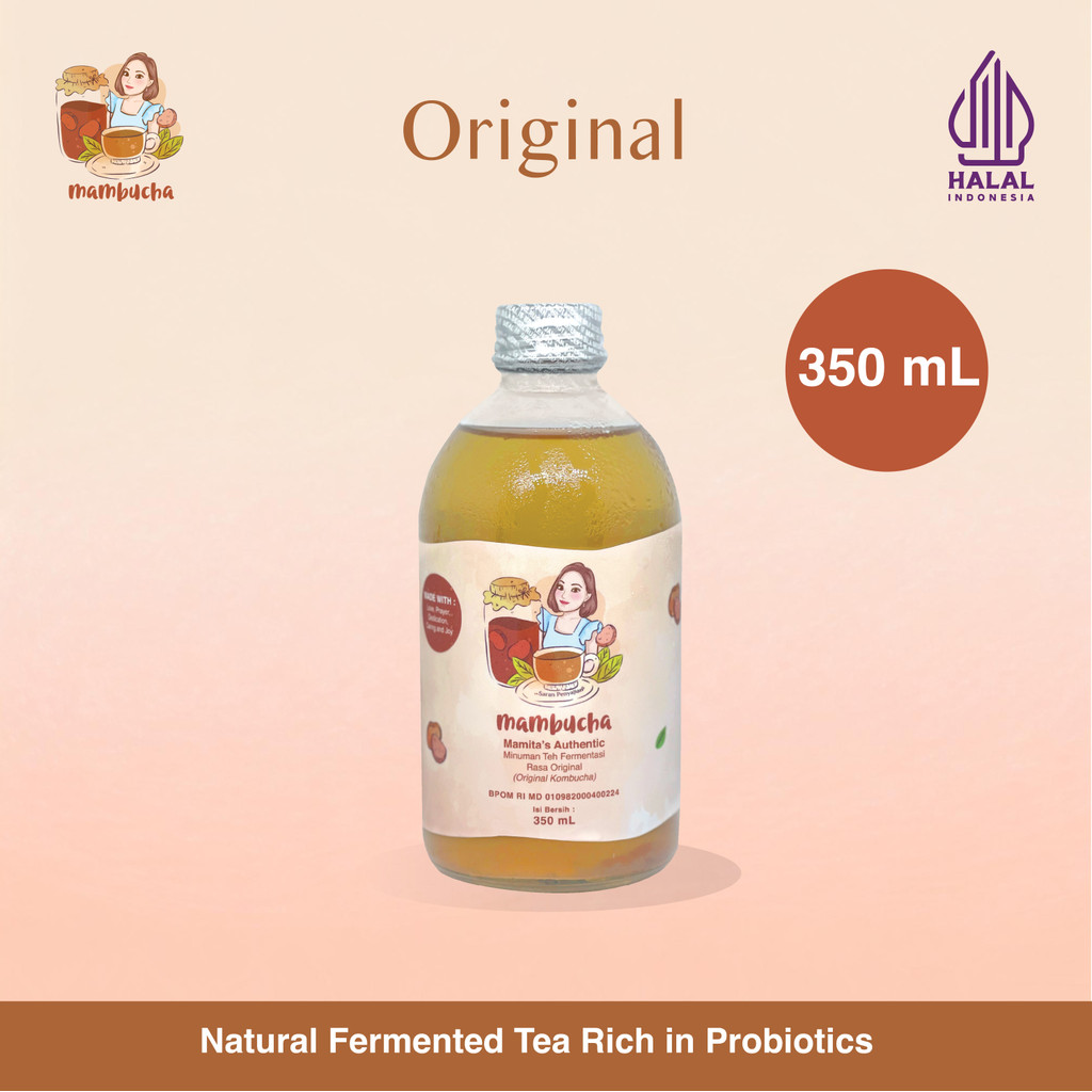 

Kombucha Teh Fermentasi Original Mambucha 350 ml