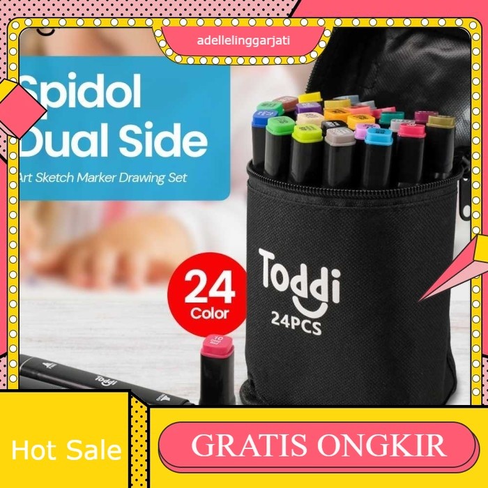 

Sketsa Spidol Dual Side Fine Art Brush Art Marker Set Aneka Warna Isi 80