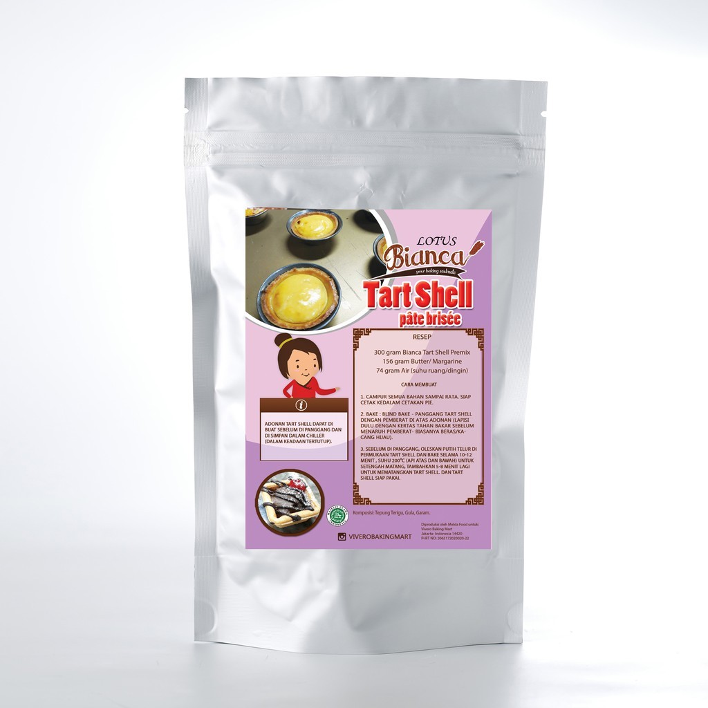 

Bianca Lotus Tartshell Premix (Kulit Pie)