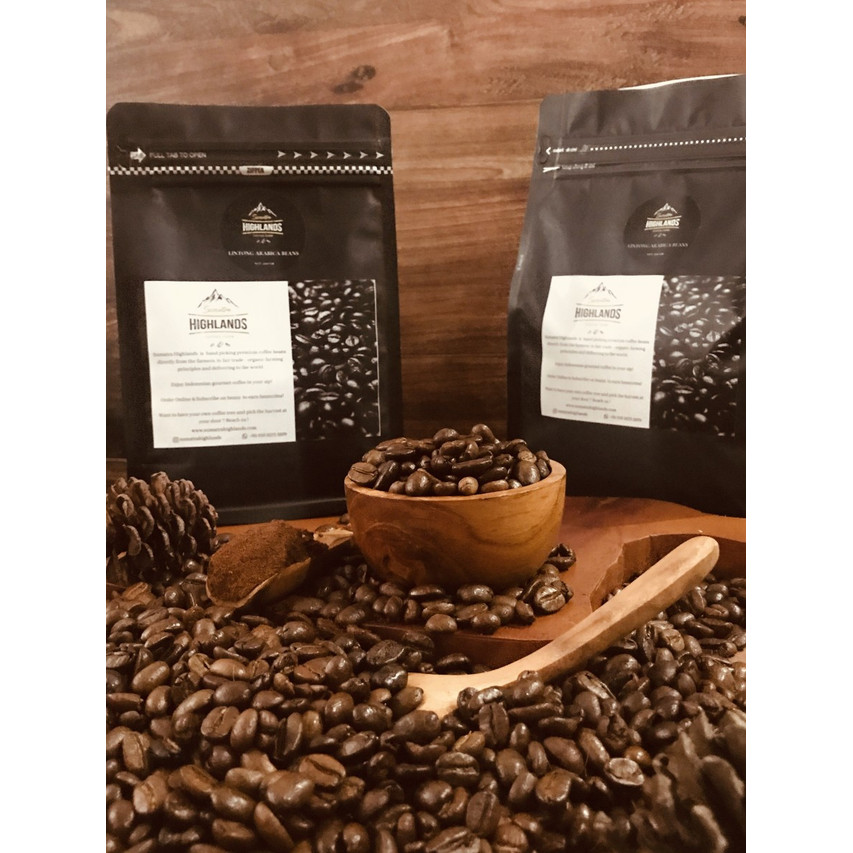 

Sumatra Highlands - KOPI BUBUK LINTONG ARABICA COFFEE BUBUK/BIJI 1000 GR