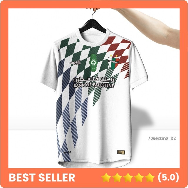 Kaos Palestina / Baju Palestina Semangka / Jersey Bola Palestina Putih Pria Wanita piknowpis Sport