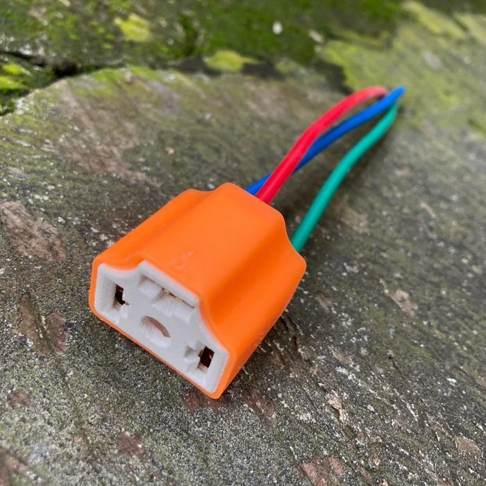 Socket Soket Sealed Beam Headlamp Lampu Depan H4 3 Kabel Daihatsu Taft F50 Kebo Badak F70 GT Suzuki 