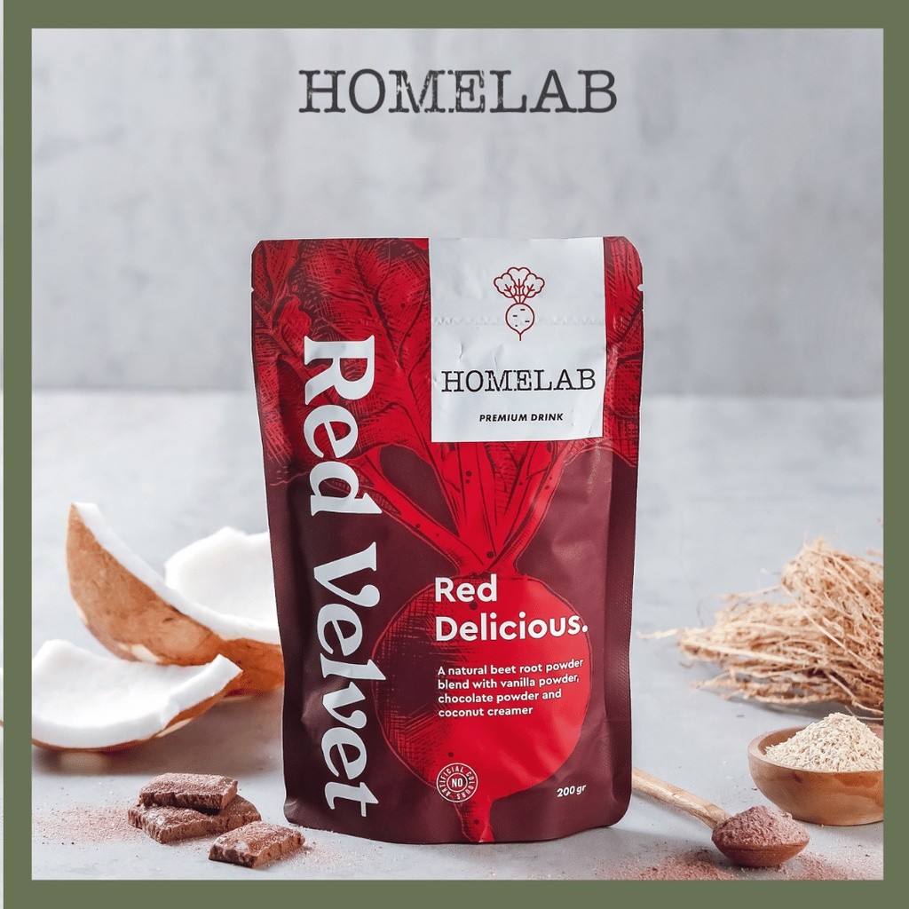 

Homelab Bubuk Minuman Red Velvet Latte Premium Powder 200G