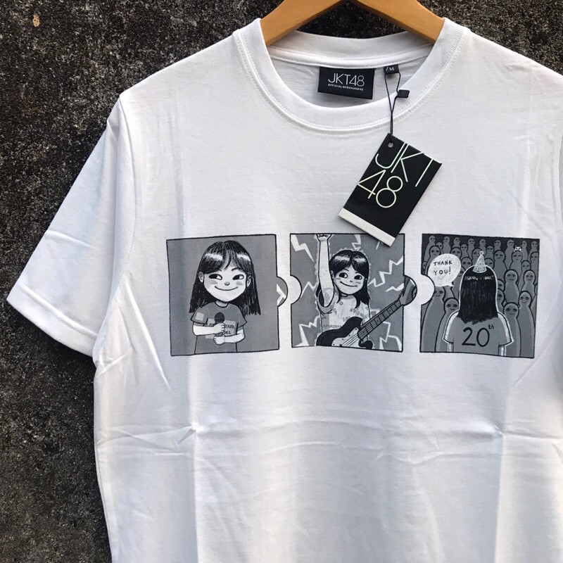 HOT TSHIRT BIRTHDAY ZEE JKT 48 WHITE