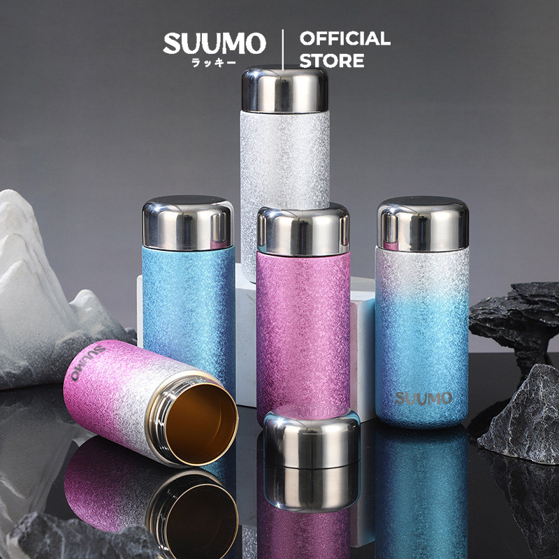 Suumo Tumbler Premium Mini Pure Copper Liner Thermos Cup Gradien Titanium Coated 260ml