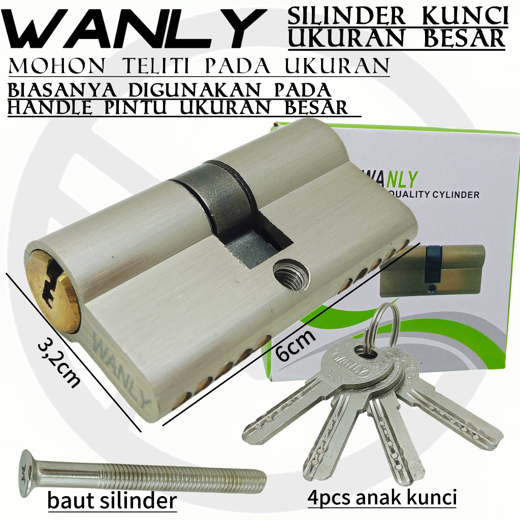 silinder wanly, silinder kunci ukuran besar
