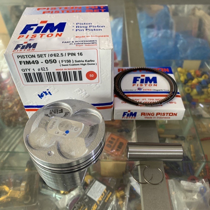 MANSAGAN  PISTON SEHER SET SATRIA FU FIM 49 62 62.5 63 63.5 64 PIN 16