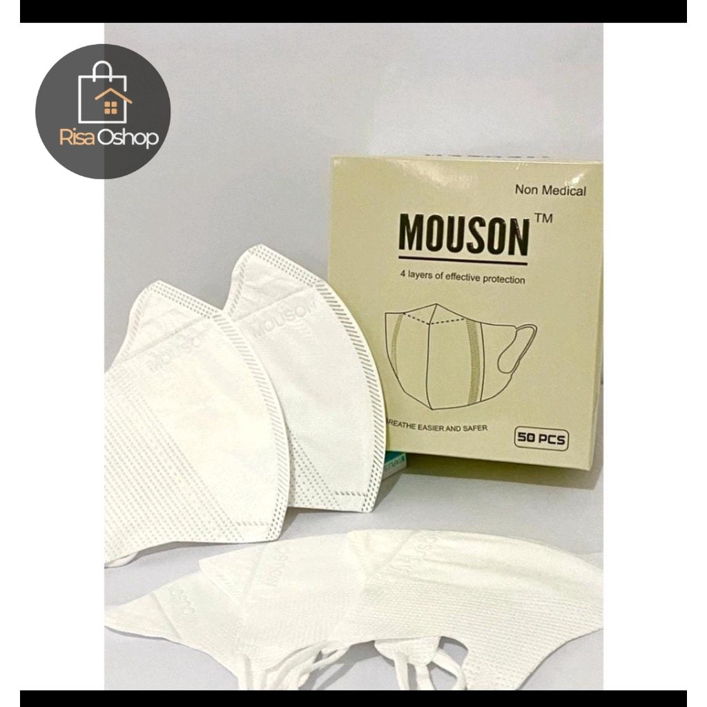 RISAOSHOP - MASKER DUCKBILL MOUSON PUTIH/ MASKER DUCKBILL MOUSON HITAM/ MASKER DUCKBILL PREMIUM