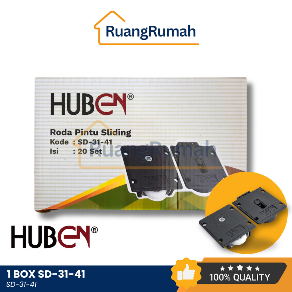 (20 SET) HUBEN SD-3141 Roda Pintu Lemari Sliding Roda Pintu Lemari Geser