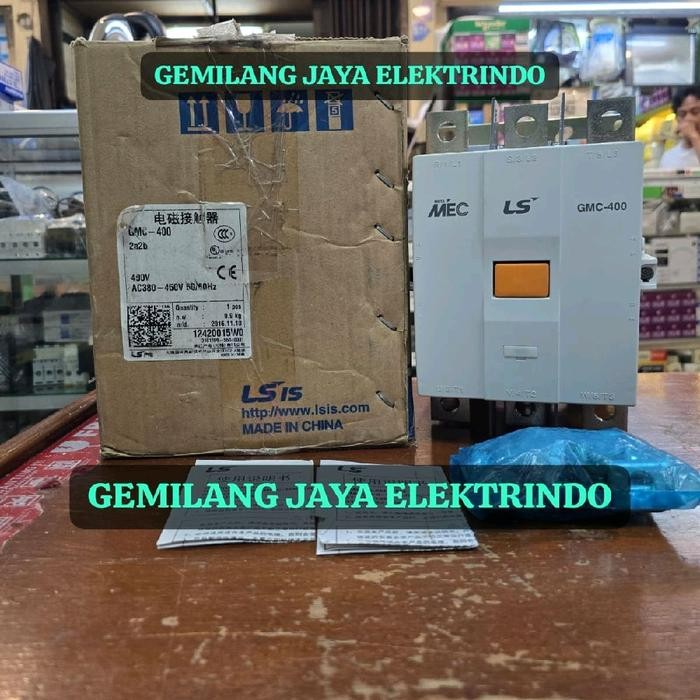 KONTAKTOR LS GMC-400 380VAC 3P 400A 200KW 2NO + 2NC 2a2b / CONTACTOR LS GMC 400 MC-400 380-450V LS E