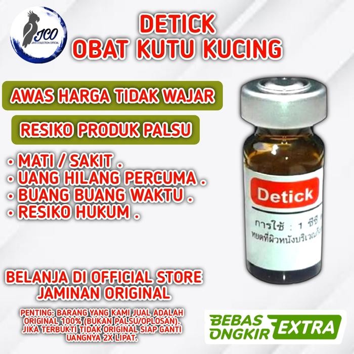 DETICK 1 ML OBAT TETES KUTU KUCING DETICK KUTU KUCING