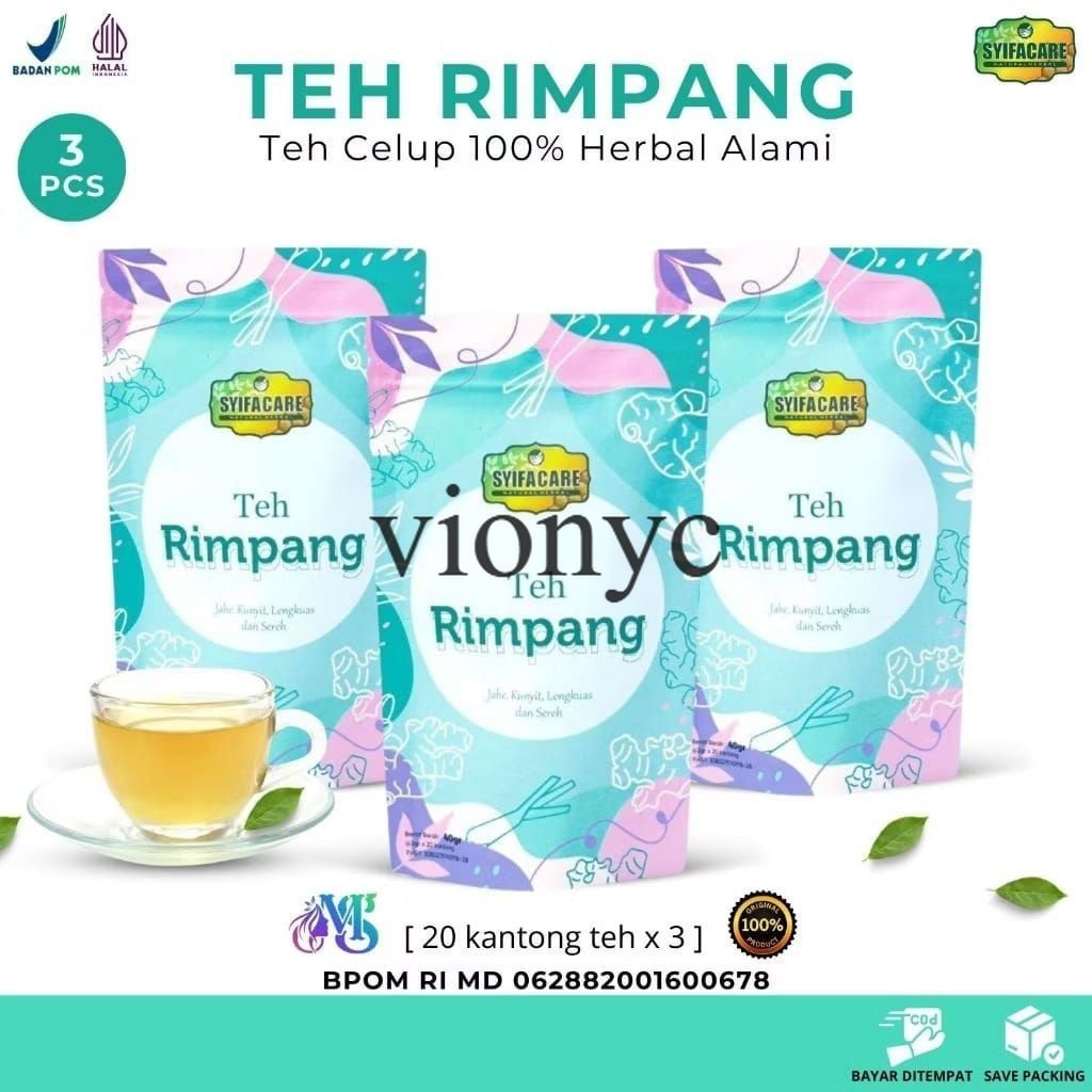 

Promo ( PAKET HEMAT ISI 3 PCS ) Tea Rimpang Syifacare Instant Rempah JSR JAHE KUNYIT & SEREH