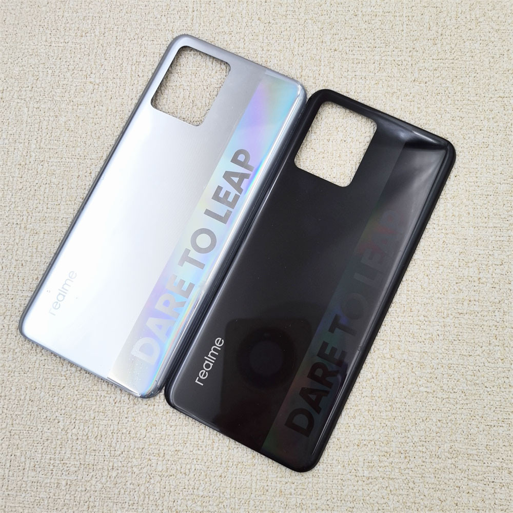 Original For Realme 8 RMX3085 Battery Cover Back Panel Rear Housing Door Case Real Me 8 Replacement 