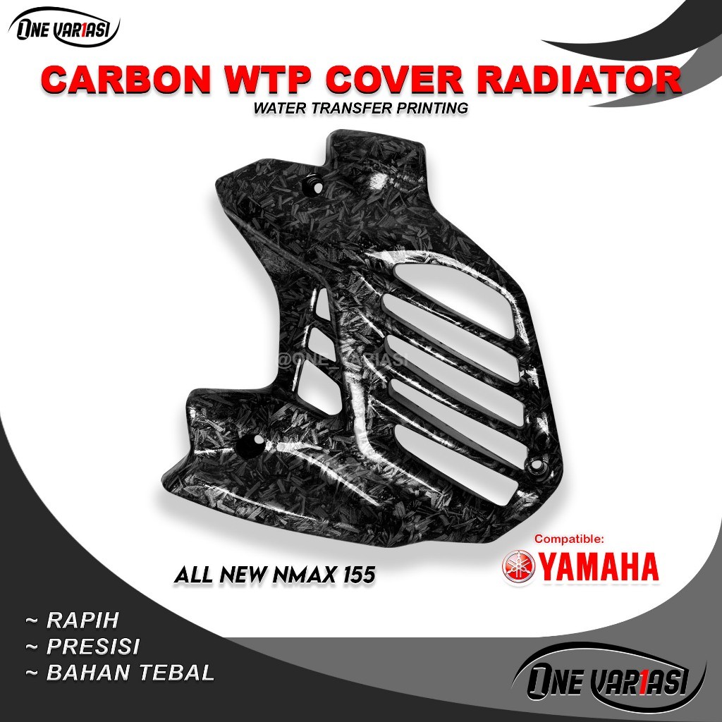 COVER RADIATOR NMAX NEW CARBON FORGED / TUTUP RADIATOR ALL NEW NMAX CONNECTED CARBON FORGED BODYMOTO