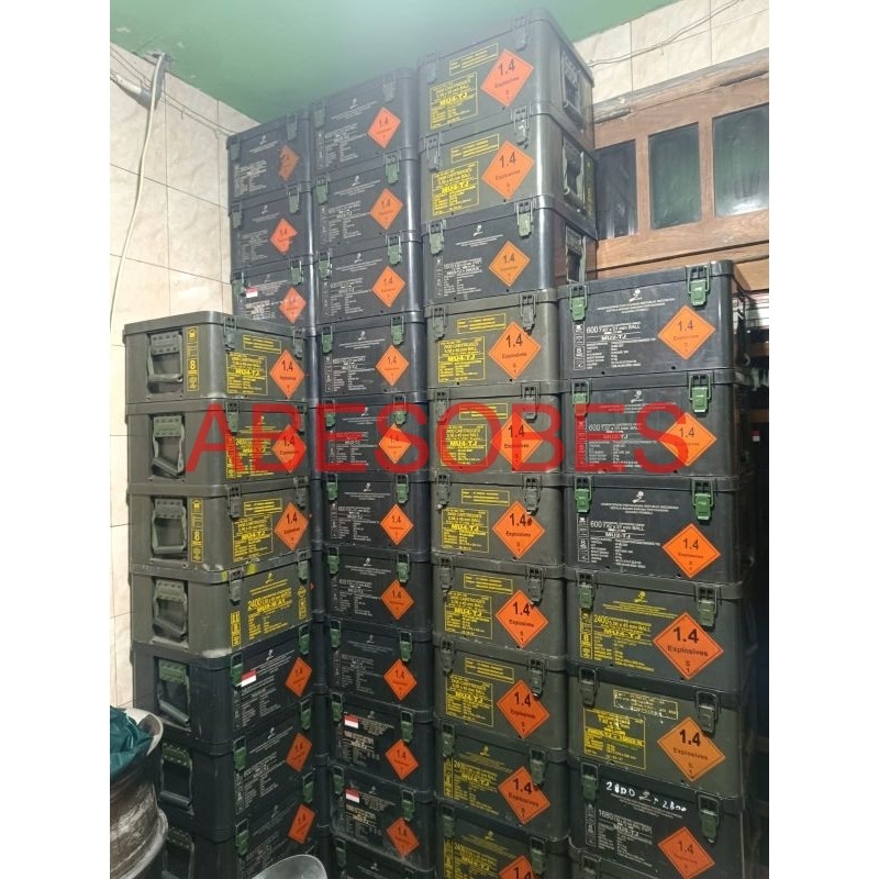 BOX PINDAD BEKAS PELURU BAHAN PLASTIK