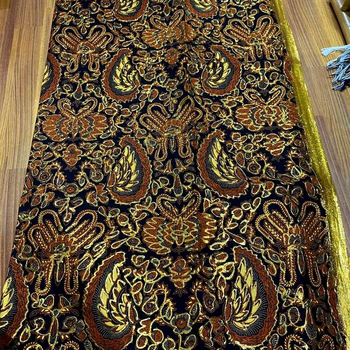 kain batik jarik prada emas bawahan pengantin sudah 1 pasang atau dapat 2 pcs kain