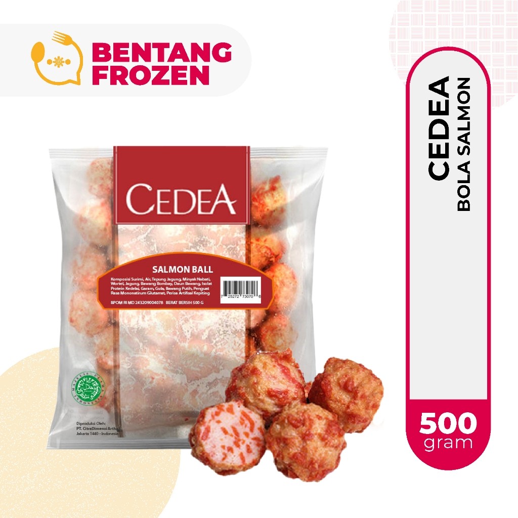 Cedea Bakso Salmon 500gr / Cedea Bola Salmon / Cedea Baso Salmon