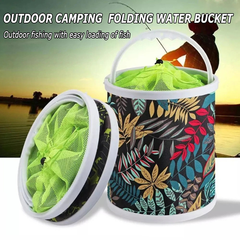 Wadah Penangkapan Ikan Tahan Air Lipat Ember Pancing Ember Pancing Ember Pancing Portabel