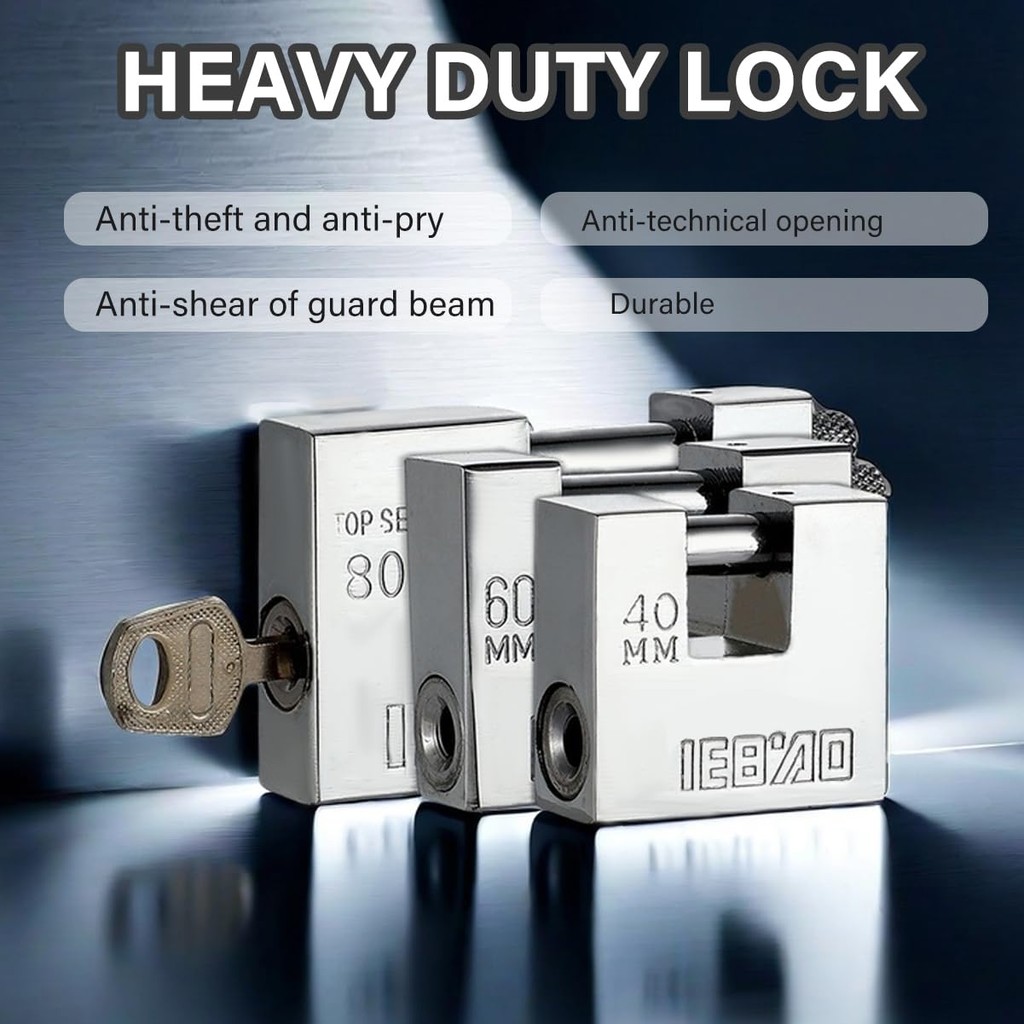 Kunci Gembok Panser /Gembok Rumah Panzer/Gembok Balok Pagar Pintu Gerbang/Iron Padlock/Rumah Toko Gu