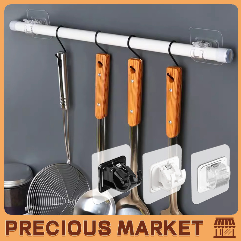 2PCS Braket Serbaguna Braket Tiang Gorden Hook Tiang Gorden Tempel / Bracket Tiang Gorden Fleksibel