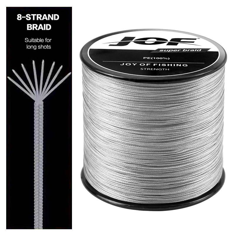 JOF X8 Super Strong 8 Strands Braided Fishing Line 300M Multifilament 100%PE Wire Saltwater Freshwat