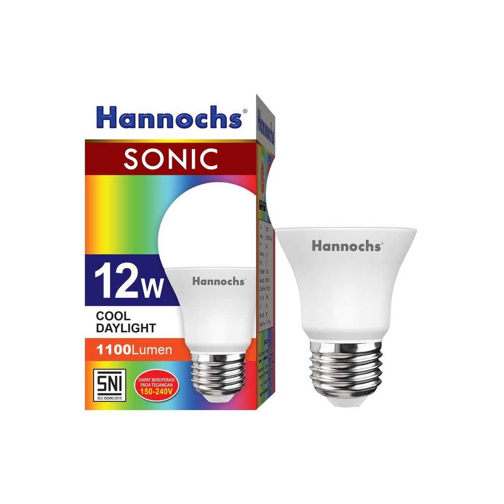 HANNOCHS BOHLAM LAMPU COOL DAYLIGHT SONIC 12 WATT