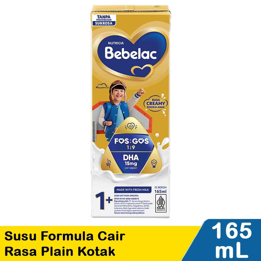 BEBELAC 1 SUSU CAIR UHT PLAIN 165mL