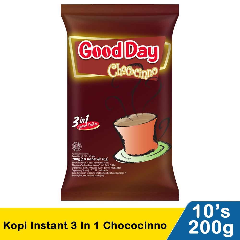 GOOD DAY KOPI INSTANT 3 IN 1 CHOCOCINNO 10x20g