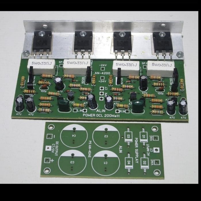 Kit Power Amplier OCL 150Watt Stereo Plus PCB Power Supply CVJA