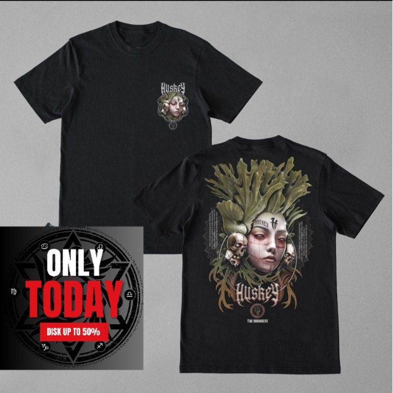 ORI Huskey Clothing - kaos distro pria - Simbar blk - huskey bali